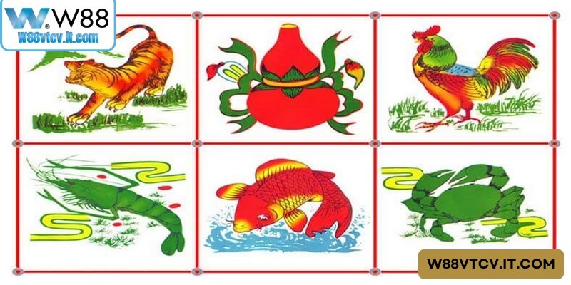 Giao diện bàn chơi Bầu cua tại W88 đầy chuyên nghiệp với hình ảnh 3D
